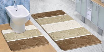 SADA AVANGARD 60x100 + 60x50 cm - béžové hvězdy