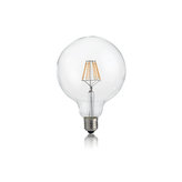 LAMPADINA LED E27 8W GLOBO D95 TRASPARENTE
