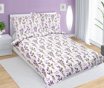 Povlečení bavlněné - levandule - 140x220, 70x90