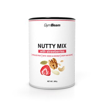 Nutty Mix s jahodami - GymBeam - 300 g