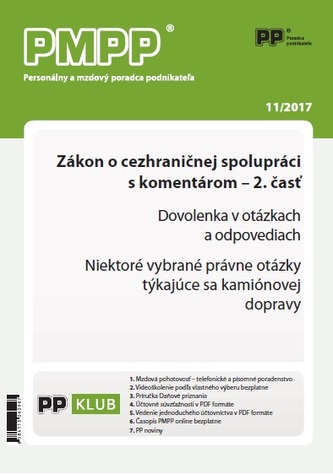 PMPP 11/2017 Zákon o cezhraničnej spolupráci s komentárom - 2.časť