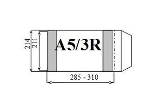 Okładka zeszytowa regulowana A5/3R (25szt) D&D;