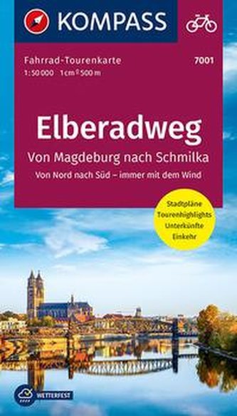 KV FTK 7001 Elberadweg 1, Von Schilka nach Magdeburg 1:50 000