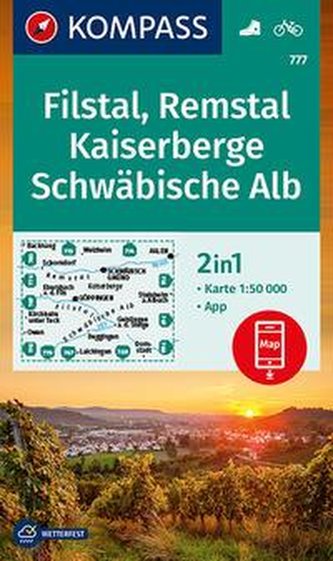 Filstal, Remstal, Kaiserberge, Schwäbische Alb 1:50 000