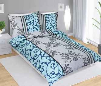 Povlečení krepové - tyrkysový orient - 140x220, 70x90 cm