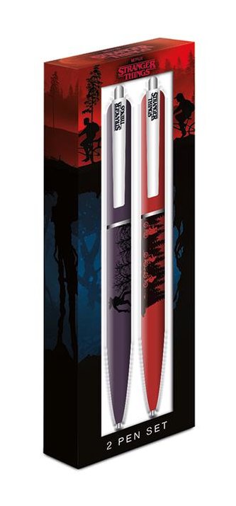Psací set Stranger Things obsahuje 2 pera