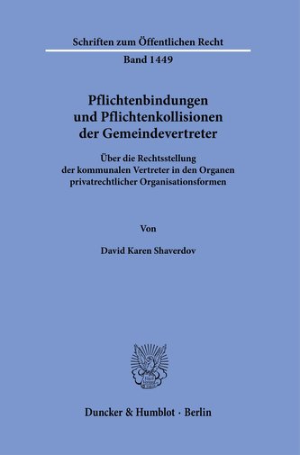 Pflichtenbindungen und Pflichtenkollisionen der Gemeindevertreter.