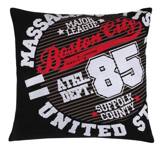 Polštářek RETRO - černá - 45x45 cm