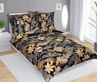 Povlečení bavlněné - monstera - 140x220, 70x90