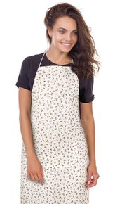 Kuchyňská zástěra ADÉLA - růžička - zástěra 67x84 cm