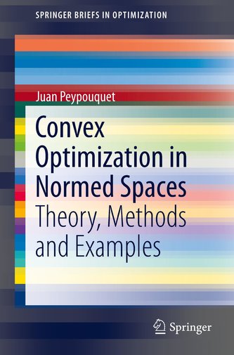Convex Optimization in Normed Spaces