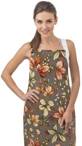 Kuchyňská zástěra EMA - listí - zástěra 67x84 cm