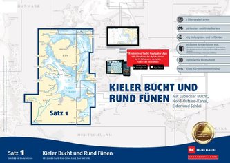 Sportbootkarten Satz 1: Kieler Bucht und Rund Fünen (Ausgabe 2021)