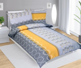 Povlečení krepové - kroužky - 140x220, 70x90 cm