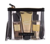 Victoria´s Secret Coconut Passion vyživující tělový spray 75 ml + tělové mléko 75 ml + sprchový gel 89 ml + kosmetická taštička