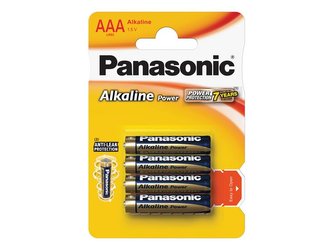 Baterie AAA (R03) alkalická PANASONIC Alkaline Power 4BP