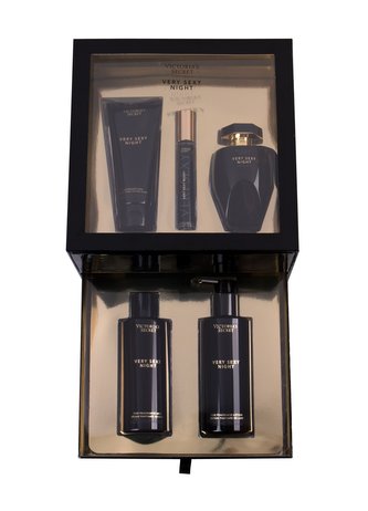 Victoria´s Secret Very Sexy parfémovaná voda 100 ml + parfémovaná voda rollerball 7 ml + sprchový gel 100 ml + vyživující tělový sprej 250 ml + tělové mléko 250 ml