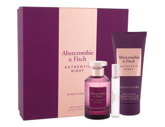 Abercrombie & Fitch Authentic parfémovaná voda 100 ml + parfémovaná voda 15 ml + tělové mléko 200 ml