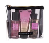 Victoria´s Secret Pure Seduction vyživující tělový spray 75 ml + tělové mléko 75 ml + sprchový gel 89 ml + kosmetická taštička