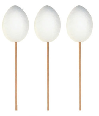 Vajíčka z buničiny k nazdobení - zápich 6 cm+ špejle (12 ks)