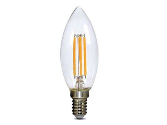 Žárovka Filament LED E14 4W C37 bílá teplá SOLIGHT WZ401A