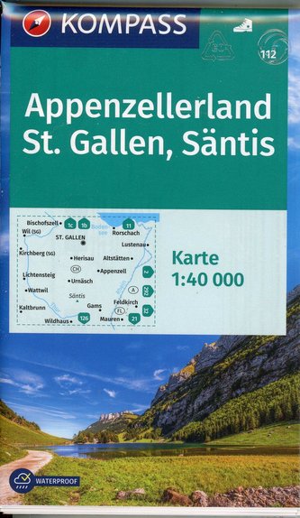 Appenzelllerland, St.Gallen, Säntis 1:40 000