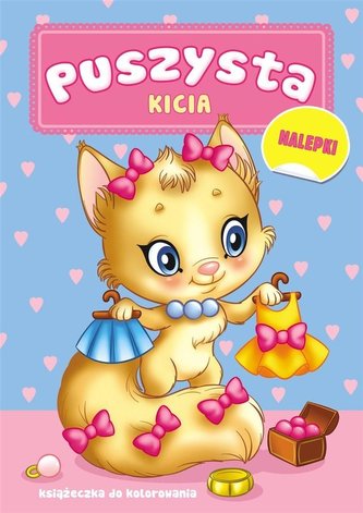 Puszysta Kicia. Książka do kolorowania
