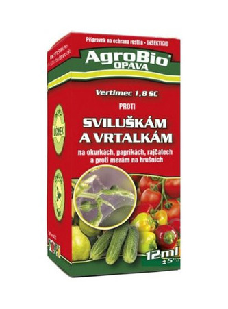 Přípravek proti sviluškám a vrtalkám AgroBio Vertimec 1.8 SC 12 ml