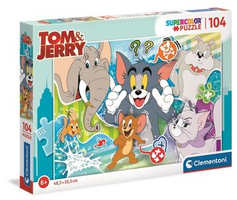 Puzzle 104 Super Kolor Tom&Jerry;