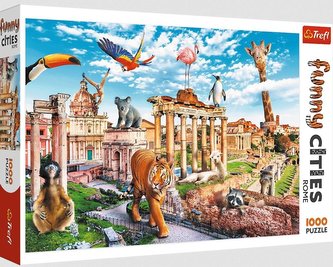 Puzzle Legrační města - Divoký Řím 1000 dílků 68,3x48cm v krabici 40x27x6cm