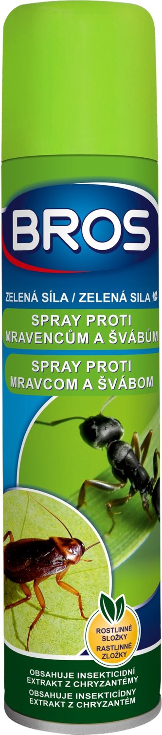 Sprej proti mravencům a švábům BROS Zelená Síla 300 ml