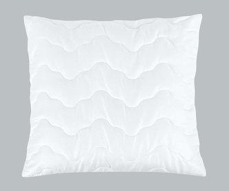 Výplňkový polštář s proševem - bílá - 40x60 cm (350g)
