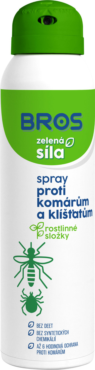 Sprej proti komárům a klíšťatům BROS Zelená Síla 90 ml