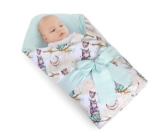 Zavinovačka - sovička na větvi - 83x83 cm