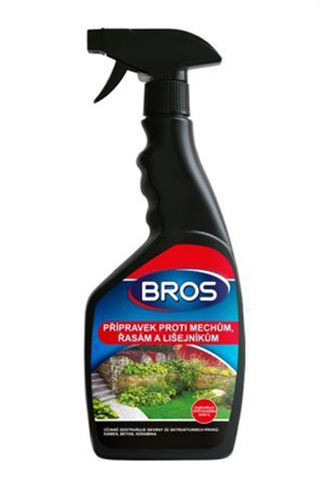 Přípravek proti mechům, řasám a lišejníkům BROS 500 ml