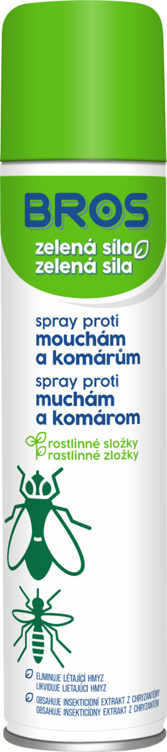 Sprej proti mouchám a komárům BROS Zelená Síla 300 ml