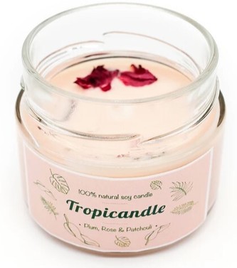 Tropikalia Tropicandle - Plum, rose & patchouli