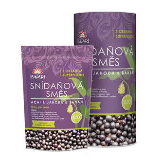 Iswari BIO Snídaňová směs Acai, jahoda, banán 800 g