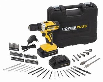 Aku vrtačka Powerplus POWX00820 20V + 74ks příslušenství