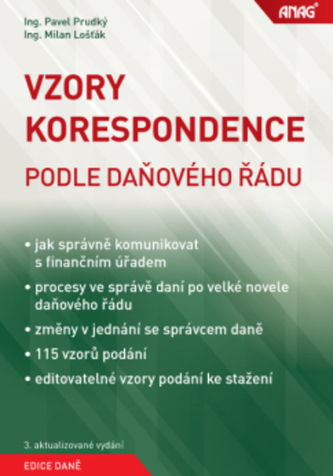 Vzory korespondence podle daňového řádu Vzory korespondence podle daňového řádu