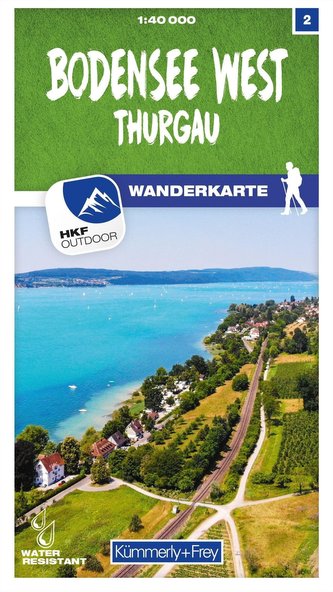 Bodensee West 02 Wanderkarte 1:40 000 matt laminiert