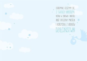 Karnet B6 PR-171 Witaj w domu, chłopczyku