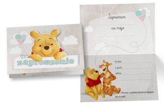 Zaproszenie ZD-020 Kubuś Puchatek (5 szt.)