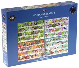 Puzzle 2000 Lesny alfabet na cztery pory roku G3