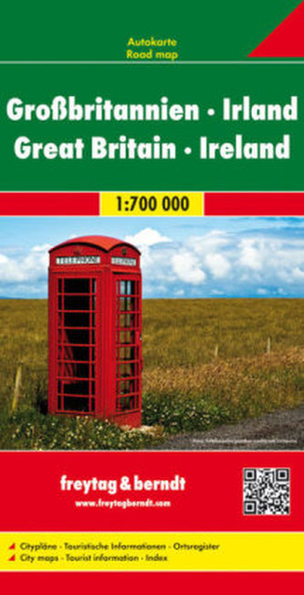 Freytag & Berndt Autokarte Großbritannien, Irland; Groot-Brittannie, Ierland. Grande Bretagne, Irlande; Gran Bretana, Irlanda. G