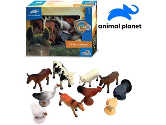 Zvířátka - farma, 10 ks, mobilní aplikace pro zobrazení zvířátek, 12,5 cm