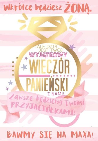 Karnet B6 PP-2071 Wieczór panieński