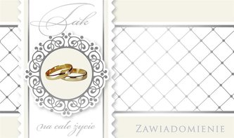 Zawiadomienie PMZ-027 Ślub (5 szt.)
