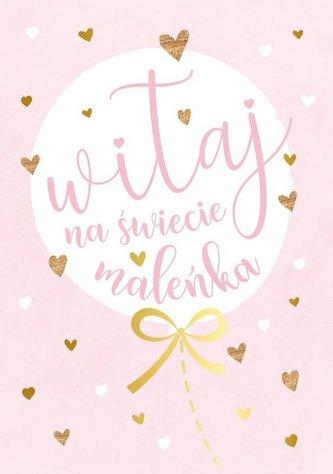 Karnet B6 PR-173 Witaj na świecie, maleńka