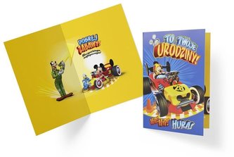 Karnet B6 DS-012 Urodziny Myszka Miki